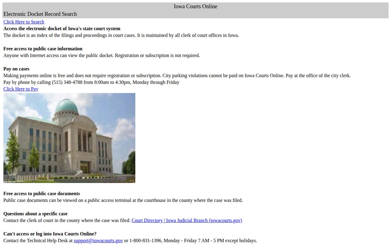 Iowa Courts Online public search